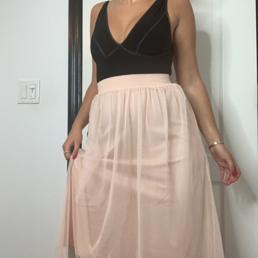 🎀Ballerina Pink Tulle Midi Skirt🎀